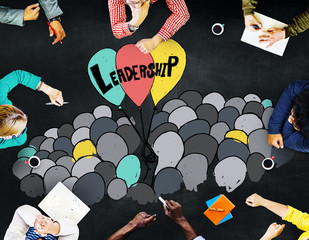 Wall Mural - Leadership Lead Management Responsibility Vision Concept