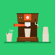 © Vikivector - Coffee machine vector illustration