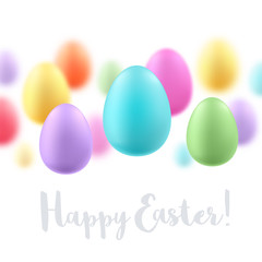 Wall Mural - Colorful bright Easter eggs background.