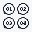 © blankstock - Step one, two, three icons. Sequence of options.