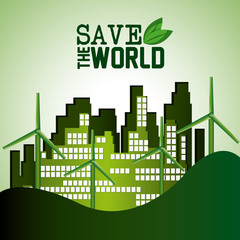 Poster - Save world design 