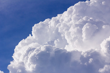Wall Mural - clouds in blue sky before rain