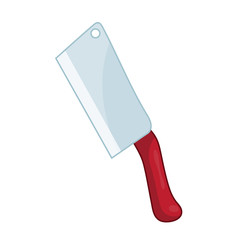 cleaver knife isolated illustration