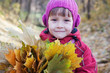 © lozochka - Girl and autumn leaves