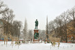 Statue of Johan Ludwig Runeberg by his son Walter Runeberg in park