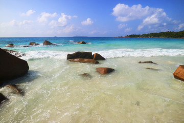 Wall Mural - Strand Anse Lazio, Praslin, Seychellen, Afrika, Indischer Ozean