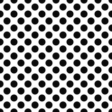 Seamless Black White Polka Dot Pattern