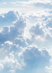 cloudscape blue sky and white cloud