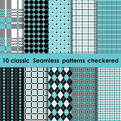 Wall Mural - Plaid patterns classic