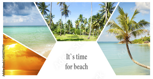 Plakat Beautiful vacation collage