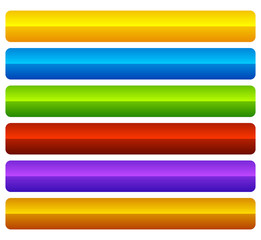 Poster - Horizontal, colorful vivid buttons with blank space for texts