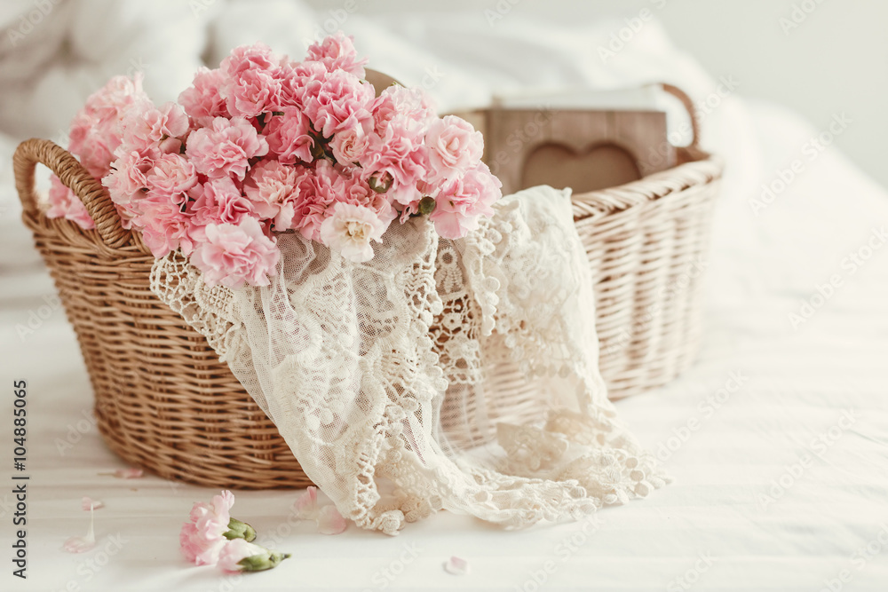Fotovorhang - Shabby chic flowers