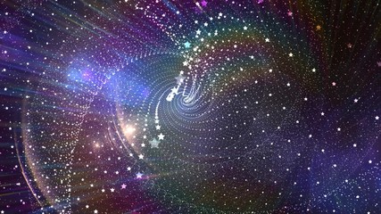 Wall Mural - space spiral animated abstract background