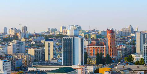 Sticker - Panorama of Kiev city center