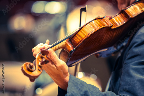 Fotomural violon classique instrument musique violoniste corde musicien