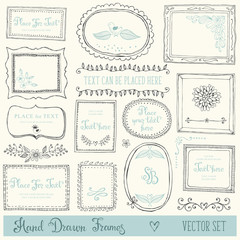 Wall Mural - hand drawn frames