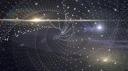 Wall Mural - space spiral animated abstract background