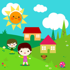 Wall Mural - kids kids