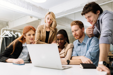 Business people working in office