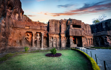 Wall Mural - Ellora caves in India