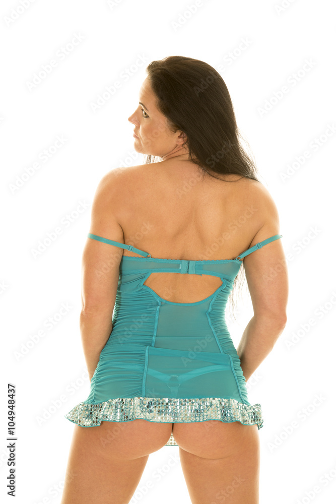 woman in short blue dress butt showing from back Stock Photo | Adobe Stock woman in short blue dress butt showing from back Stock Photo | Adobe Stock