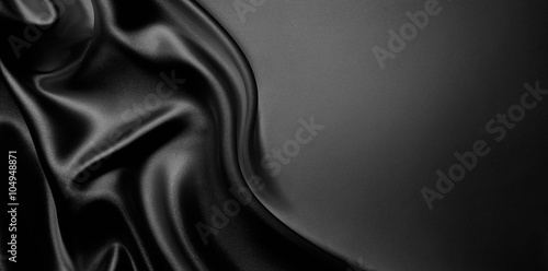 Abstrait drap fond de luxe ou une vague liquide ou plis ondulés de grunge textur Poster