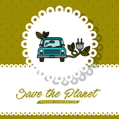 Poster - save the planet design 