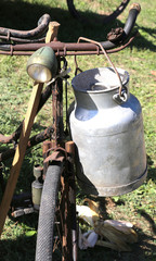 Poster - rusty bicycle milkman and the Canister