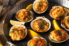 Homemade Baked Clams With Lemon