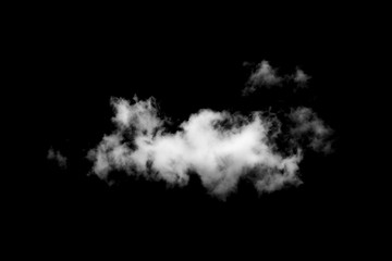 Wall Mural - clouds on black background