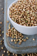 healthy uncooked buckwheat grain