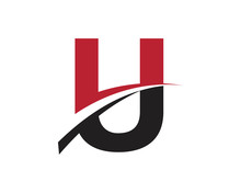 U Red Letter Swoosh Logo