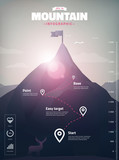 Fototapeta  - mountain peak infographic