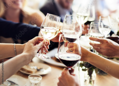 Business People Party Celebration Success Concept Poster