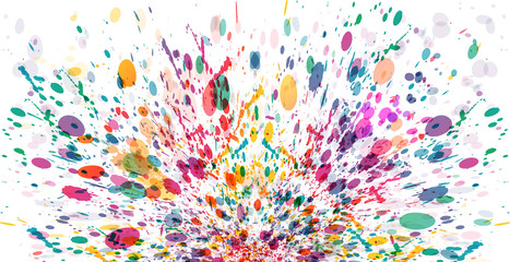 Aufkleber - Abstract color splash banner, background design.