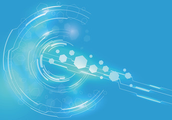 technological abstract image, vector illustration