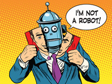 Artificial Intelligence Robot Pretending To Be Human