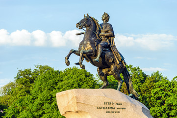 Wall Mural - Peter the Great monument (Bronze Horseman), St Petersburg, Russia