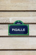 Paris - plaque de rue - Pigalle