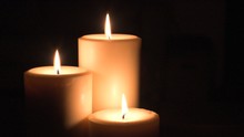 Three Pillar Candles Footage