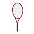 © 2dmolier - Red tennis racket isolated white background