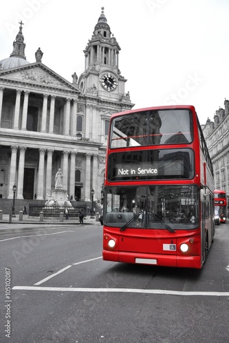 Naklejka dekoracyjna London doubledecker