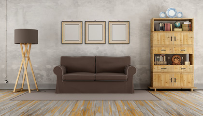 Wall Mural - Vintage living room