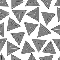 Wall Mural - geometric triangles seamless pattern