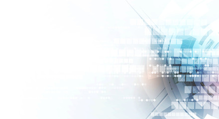 Poster - abstract technology background Business & development direction
