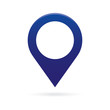 blue map pointer icon marker GPS location flag symbol