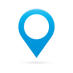 sky light blue map pointer icon marker GPS location flag symbol