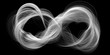 canvas print picture - infinity symbol with smooth lines