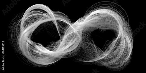infinity symbol with smooth lines Tableau sur Toile