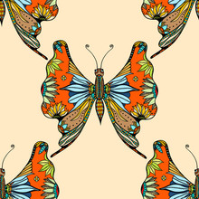Zentangle Stylized Butterfly